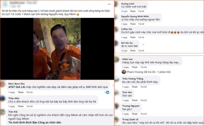 Công an xác minh vụ tài xế xe điện du lịch gây gổ khi đón du khách ở Quy Nhơn